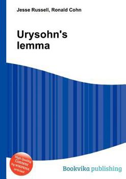 Paperback Urysohn's Lemma Book