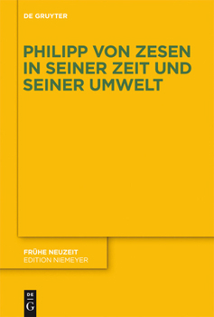 Hardcover Philipp von Zesen in seiner Zeit und seiner Umwelt [German] Book
