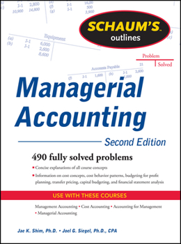 Schaum's Guideline of Managerial Accounting - Book  of the Schaum's Outline