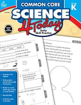 Paperback Common Core Science 4 Today, Grade K Book