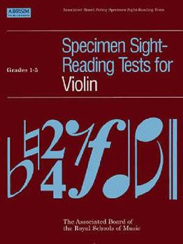 Paperback Specimen Sight-Reading Tests for Violin: Grades 1-5 Book