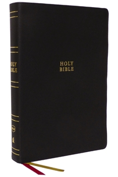 Leather Bound NKJV Holy Bible, Super Giant Print Reference Bible, Black Genuine Leather, 43,000 Cross References, Red Letter, Thumb Indexed, Comfort Print: New King Book