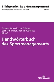 Hardcover Handwoerterbuch des Sportmanagements [German] Book