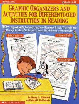 Paperback Graphic Organizers and Activities for Differentiated Instruction in Re Book