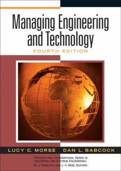 Hardcover Managing Engineering and Technology: An Introduction to Management for Engineers Book