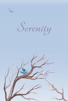 Serenity: Personalized Name Journal/Notebook for Women and Girls - Cute Bird Design with Decorative Writing Pages