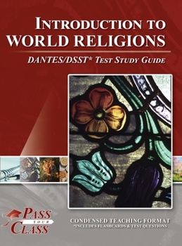 Hardcover Introduction to World Religions DANTES/DSST Test Study Guide Book