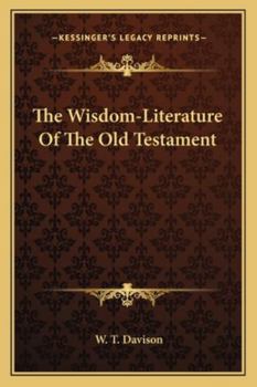 Paperback The Wisdom-Literature Of The Old Testament Book