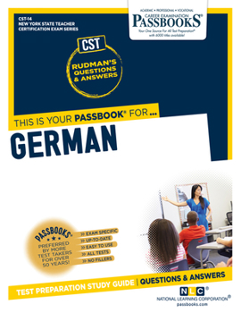 Paperback German (Cst-14): Passbooks Study Guide Volume 14 Book