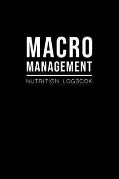 Weekly macros fitness logbook: Nutrition and measurements workout journal to track your food and training progress.