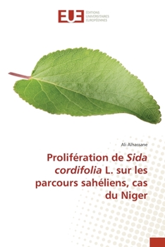 Paperback Prolifération de Sida cordifolia L. sur les parcours sahéliens, cas du Niger [French] Book