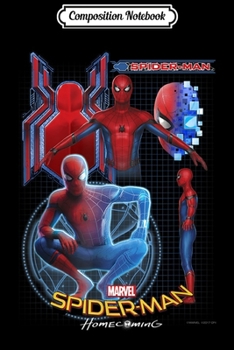 Composition Notebook: Marvel Spider-Man Homecoming Digital Profile Graphic  Journal/Notebook Blank Lined Ruled 6x9 100 Pages
