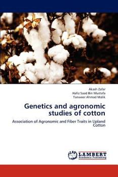Paperback Genetics and agronomic studies of cotton Book