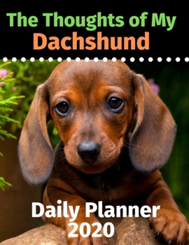 Paperback The Thoughts of My Dachshund: Daily Planner 2020 Book