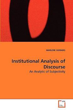 Paperback Institutional Analysis of Discourse Book