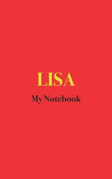 Paperback Lisa My Notebook: Blank Lined Notebook Book