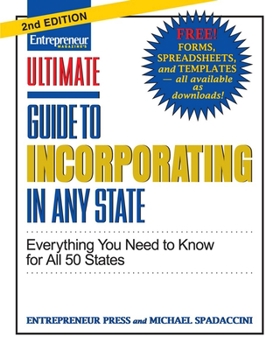 Paperback Ultimate Guide to Incorporating in Any State: Everything You Need to Know Book