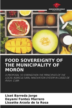 Paperback Food Sovereignty of the Municipality of Morón Book