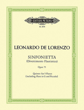 Paperback Sinfonietta (Divertimento Flautistico) for Flute Quintet Book