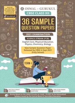 Paperback 36 Sample Question Papers Science Stream (PCB): CBSE Class 12 for Term-I November 2021 Examination Book