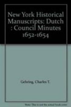 Hardcover Council Minutes, 1652-1654 Book