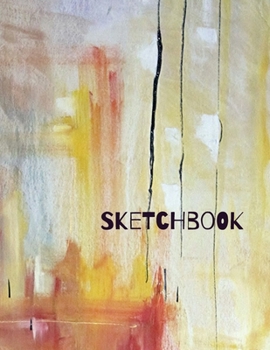 Sketchbook: Artist's Sketch Book with Colorful Abstract Cover for Drawing, Designing, Sketching and Writing. 120 blank pages, large 8.5 x 11 Notebook
