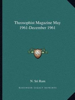 Paperback Theosophist Magazine May 1961-December 1961 Book