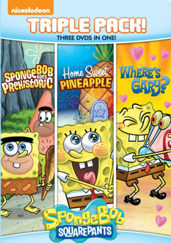 DVD Spongebob Squarepants: Goes Prehistoric / Home Sweet Pineapple / Where's Gary? Book