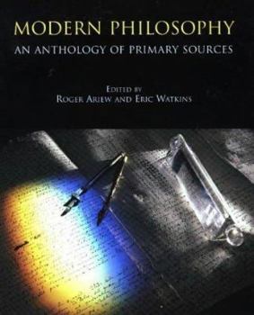 Paperback Modern Philosophy: An Anthology of Primary Sources Book