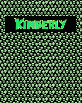 Paperback 120 Page Handwriting Practice Book with Green Alien Cover Kimberly: Primary Grades Handwriting Book