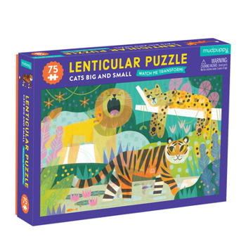 Misc. Cats Big and Small 75 Piece Lenticular Puzzle Book