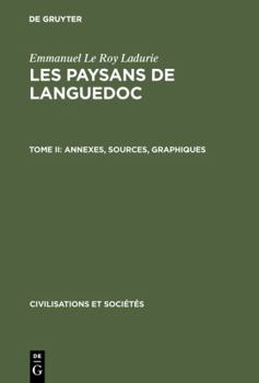 Hardcover Les paysans de Languedoc, Tome II, Annexes, sources, graphiques [French] Book