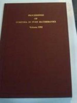 Hardcover Representation Theory of Finite Groups and Related Topics (Proceedings of Symposia in Pure Mathematics, 21) Book