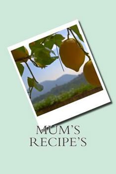 Paperback Mum's Recipe's Book