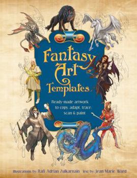 Paperback Fantasy Art Templates: Ready-Made Art to Copy, Adapt, Trace, Scan & Paint Book