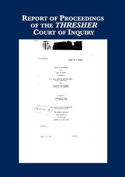 Paperback Record of Proceedings of THRESHER Inquiry Book