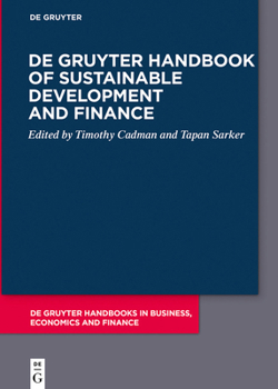Hardcover de Gruyter Handbook of Sustainable Development and Finance Book