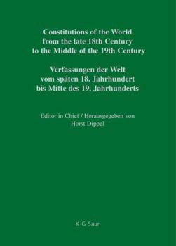 Hardcover Rio Grande – Texas (Constitutions of the World from the late 18th Century to the Middle of the 19th Century) Book