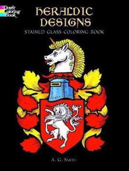 Paperback Heraldic Designs Stained Glass Coloring Book