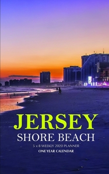 Paperback Jersey Shore Beach 5 x 8 Weekly 2020 Planner: One Year Calendar Book