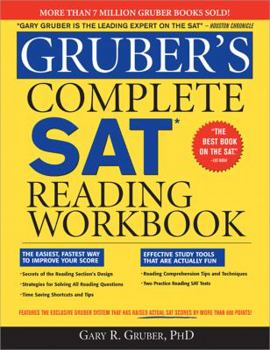 Paperback Gruber's Complete SAT Reading Workbook Book