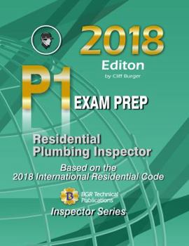 Paperback 2018 Residential Plumbing Inspector P1 EXAM PREP Book