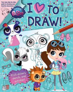 Paperback Littlest Pet Shop: I Love to Draw! Book