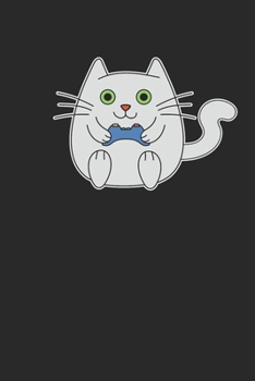 Paperback Cat Gamer Notebook - Player Journal Planner: Computer Console Video Games Organizer For Men Women Kids Blank Book