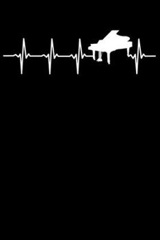 Pianist Notebook: Piano Heartbeat 6 x 9 Dotted Dot Grid Journal Gift for Pianists And Piano Lovers (108 Pages)