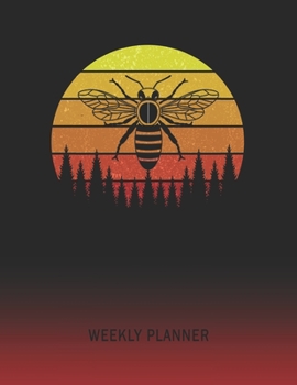 Paperback Weekly Planner: Wasp - 2020 - 2021 - Plan Weeks for 1 Year - Retro Vintage Sunset Cover - January 20 - December 20 - Planning Organize Book