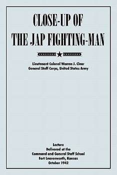 Paperback Close-Up of the Jap Fighting Man Book