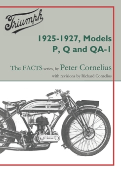 Paperback Triumph 1925-1927, Models P, Q and QA-1 Book