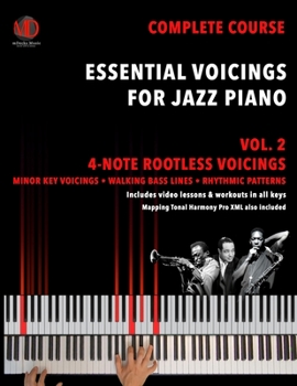 Paperback Essential Voicings for Jazz Piano Vol.2: 4-note Rootless Voicings Book