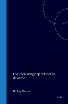 Hardcover Over Den Kringloop Der Stof Op de Aarde [Dutch] Book